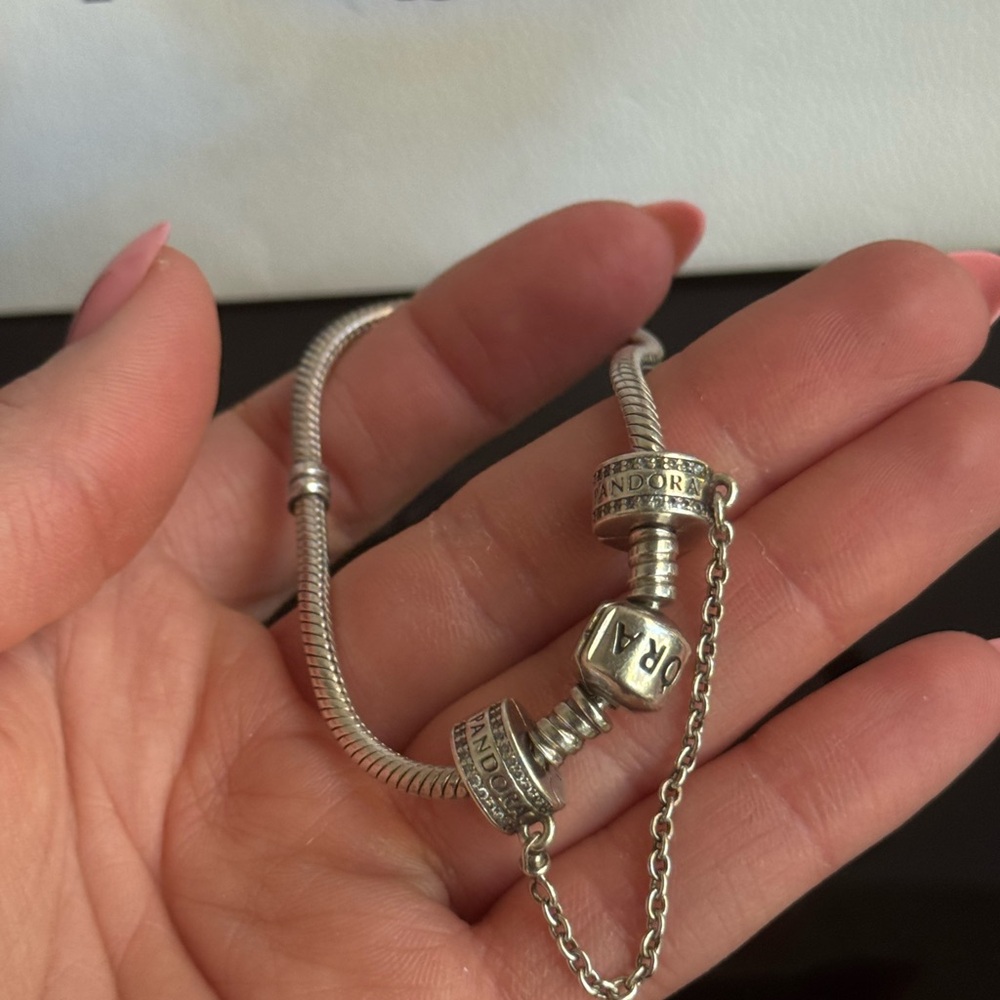 Pandora Safety Chain Clip Bracelet Charm